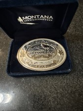 Rocky Mountain Elk Foundation Banquet Edition 2008 Neuse River Chapt Belt Buckle picture