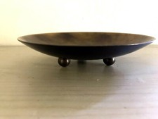 BOVANO of Cheshire MCM 7 Inch Footed Enameled Copper Bowl NOS w Sticker picture