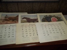 53 Vintage Currier and Ives Calendar Prints By The Travelers Ins 1966-1978-Nice picture