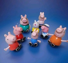 Lot of 8 PEPPA PIG FAMILY & FRIENDS ACTION FIGURES 2003 Jazwares Poseable 2-3