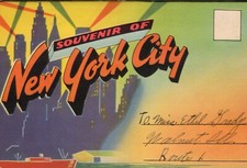 Postcard Folder NY Souvenir of New York City picture