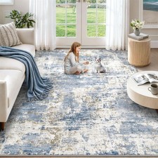 XLUEZ 5x7 Area Rugs for Living Room, Washable Modern Abstract Large Area Rug ... picture
