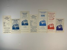 Vintage Reading Railroad Timetables Lot of 7 Conrail SEPTA Bicentennial 1966-78 picture