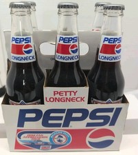 1992 Richard Petty 6 Pack Pepsi Bottles Full/Sealed Pretty Longneck #43 picture