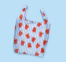 Wendy’s Frosty Tote Bag Limited Drop Reusable Striped Shopper Bag Official Merch picture