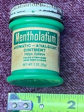 Vintage Mentholatum Aromatic Analgesic Ointment 1 ounce Container picture
