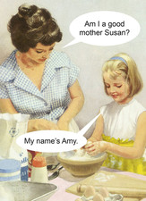 Retro Lady funny motherhood High Quality Metal Fridge Magnet 3x4 1263 picture