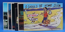 VINTAGE LAS VEGAS POSTCARDS LOT 6 pcs  1980's? MGM HACIENDA CIRCUS CIRCUS UNUSED picture