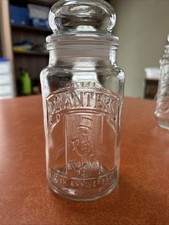 Planters Peanuts 75th Anniversary 1981 Glass Jar Container with Lid picture