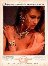 1986 • ZOE COSTE fine jewelry  print ad • 80s Fashion BA.37 picture