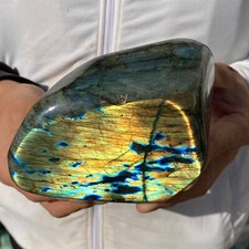 2.7lb Natural Labradorite Quartz Crystal Display Mineral Specimen Healing picture