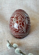1pc. Easter Wooden eggs Pysanky Pysanka Gift Present Ornamets Handmade 2,5