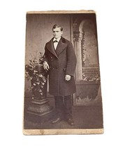 Nice Antique Cabinet Card Victorian Man Kanberg Photo Photograph 4”  picture