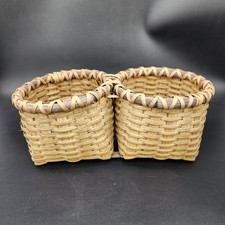 Peanut Basket Amish Handmade Woven Basket Lancaster PA FARMHOUSE COUNTRY HOME picture