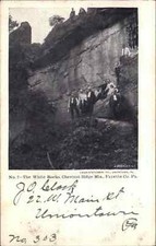 Antique Postcard CHESTNUT RIDGE MTS PENN PA The White Rocks picture