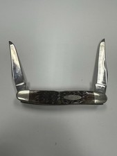 Case XX Vintage 1975 5 Dot Muskrat Bone Handles SS Blades Great Condition picture