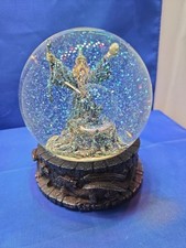SORCERERS APPRENTICE SNOWGLOBE 1998 Vandor wizard dragon sculpture statue figure picture