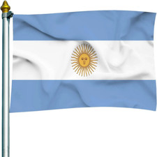 Argentina Argentinian Flag 3x5 FT Printed 100D Polyester By TBC picture