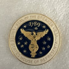 [Larger size} Speaker of the House Democratic Leader NANCY PELOSI Challenge Coin picture