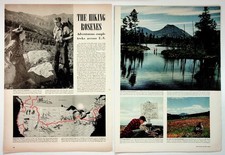 1950s The Hiking Rosenes Magazine Article Cross-Country US Adventure Travel picture