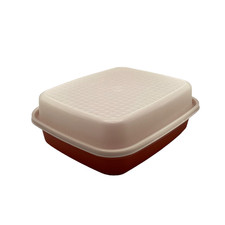 Vintage Tupperware Paprika Red Season-Serve Marinating Container 1294 picture