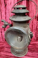 Antique Dietz Union Kerosene Driving Lamp Lantern Circa 1906 Side Mounts CLAMP picture