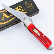 Case XX RussLock Kinfolks Indian Paint Brush Bone Stainless Pocket Knife 42323 picture
