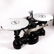 Vintage Cenco Central Scientific Co Scale, Cast Iron & Porcelain Nice Condition picture