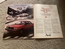 Vintage 1981 AUDI 4000 5+5 CAR PRINT AD 1980s RED picture