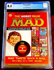 Worst from MAD MAGAZINE #5 - CGC Graded 8.5 ATTACHED BONUS RECORD 1962 picture