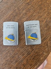 RARE PAIR OF AIR FORCE VULCAN PRESENTATION LIGHTERS 1960S VINTAGE picture