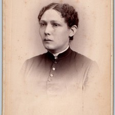 c1880s Ruth to Ellen Cabinet Card Photo Wolfeboro NH E.T. Brigham Woman 7