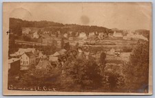 K44/ Canada RPPC Postcard c40-50s Bancroft Ontario Homes Chuch 528 picture