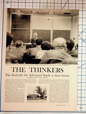 1950s Einstein Oppenheimer Institute for Advanced Study Magazine Article picture
