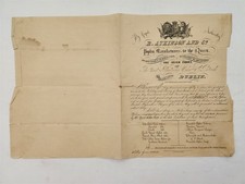 1830s antique R. ATKINSON & CO dublin IRELAND POPLIN ROYAL WARRANT circular picture