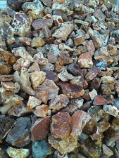 CLASSIC GRAVEYARD POINT PLUME MOSS AGATE CABBING SIZE ROUGH $5 PER LB 3LB LOTS picture