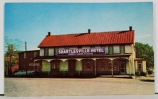 PA Shartlesville Hotel James E Lesher Proprietor Postcard M3 picture