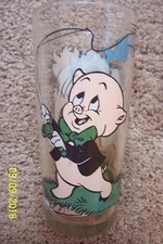 Porky Pig & Tasmanian Devil Pepsi Collector Series Glass picture