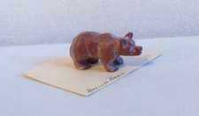Herbert Davis Navajo Brown Bear hand carved fetish picture