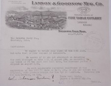 1926 Lamson Goodnow Catawba Candy Co Sandusky OH Ephemera L918A picture