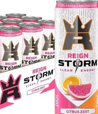 REIGN Storm Citrus Zest Fitness Wellness Energy Drink 12 Fl Oz 6 Pack picture