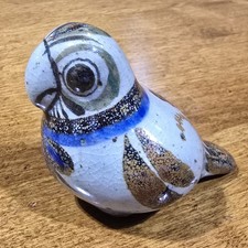 Vintage Jorge Wilmot Tonala Parrot Bird Figurine Mexican Folk Art Pottery Signed picture