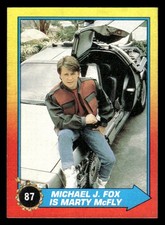 1989 Topps Back to the Future Part II #87 Michael J. Fox Is Marty McFly card picture