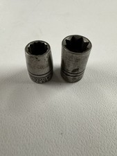 2pc Vintage Plomb Socket Set #5416 + 5416-S  1/2” 8pt & 12pt Sockets 1/2” Drive picture