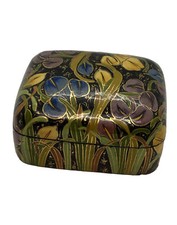 Floral Fantasy Hand Painted Indian Box From Kashmir  India Small Stunning picture