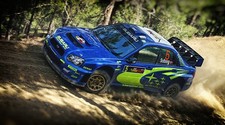 Rally blue cars Subaru Sports Car 11x17 Poster picture