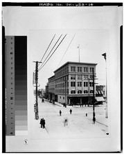 Photo:Albany New York 1900s Commercial Street Building Snow Street Scene picture