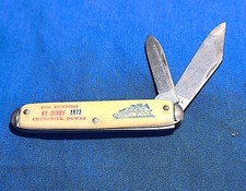 RARE  1973 KENTUCKY DERBY POCKET KNIFE (SECRETARIAT's) triple crown year RARE picture