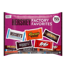 HERSHEY'S Assorted Chocolate Factory Favorites Snack Size Candy, 155 pcs. picture
