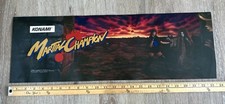 Konami MARTIAL CHAMPION Arcade Marquee VINTAGE 1993 - 24” X 8” RARE MAN CAVE picture